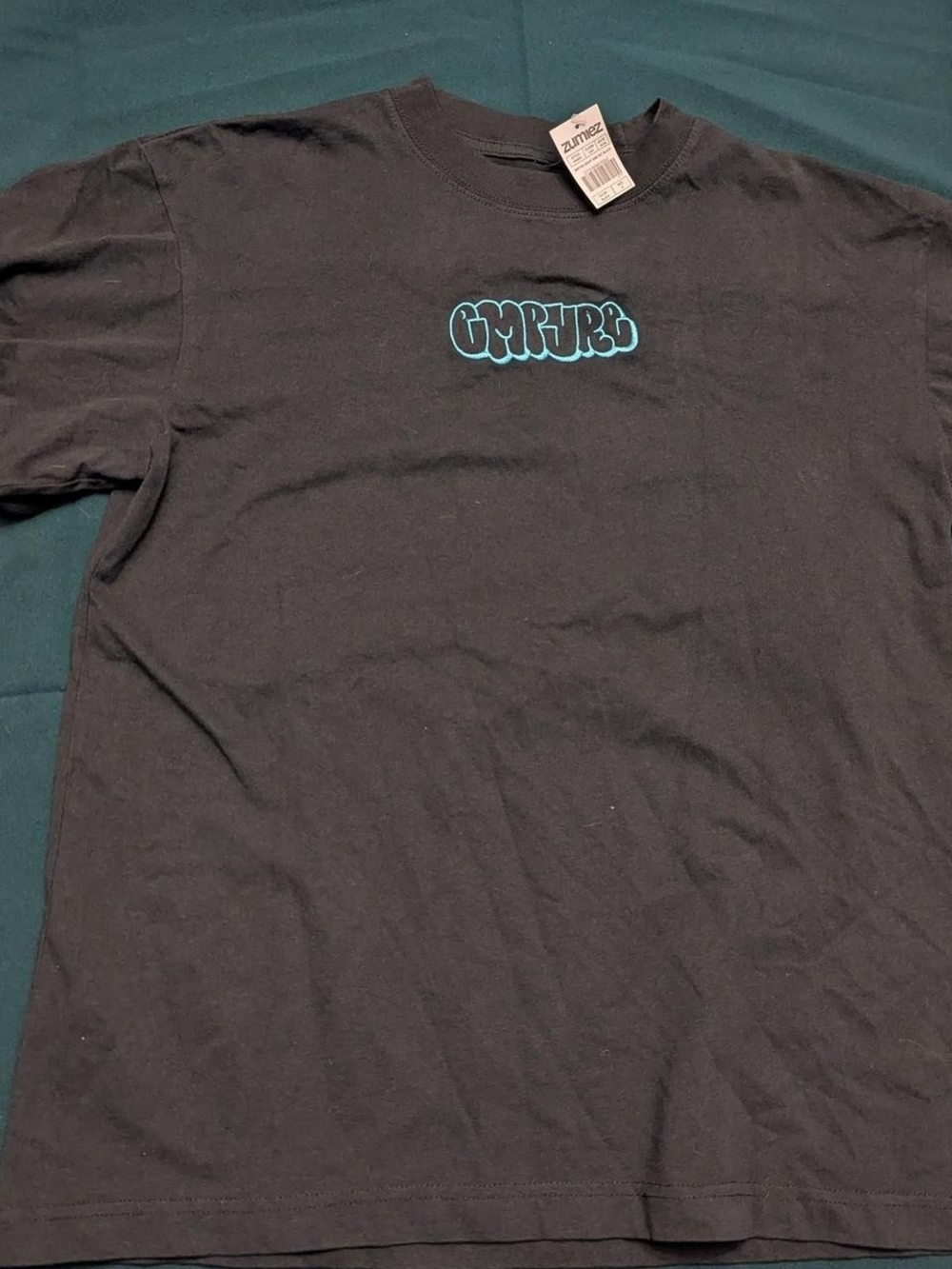 Empyre Black Short-Sleeve Tee with Teal Logo